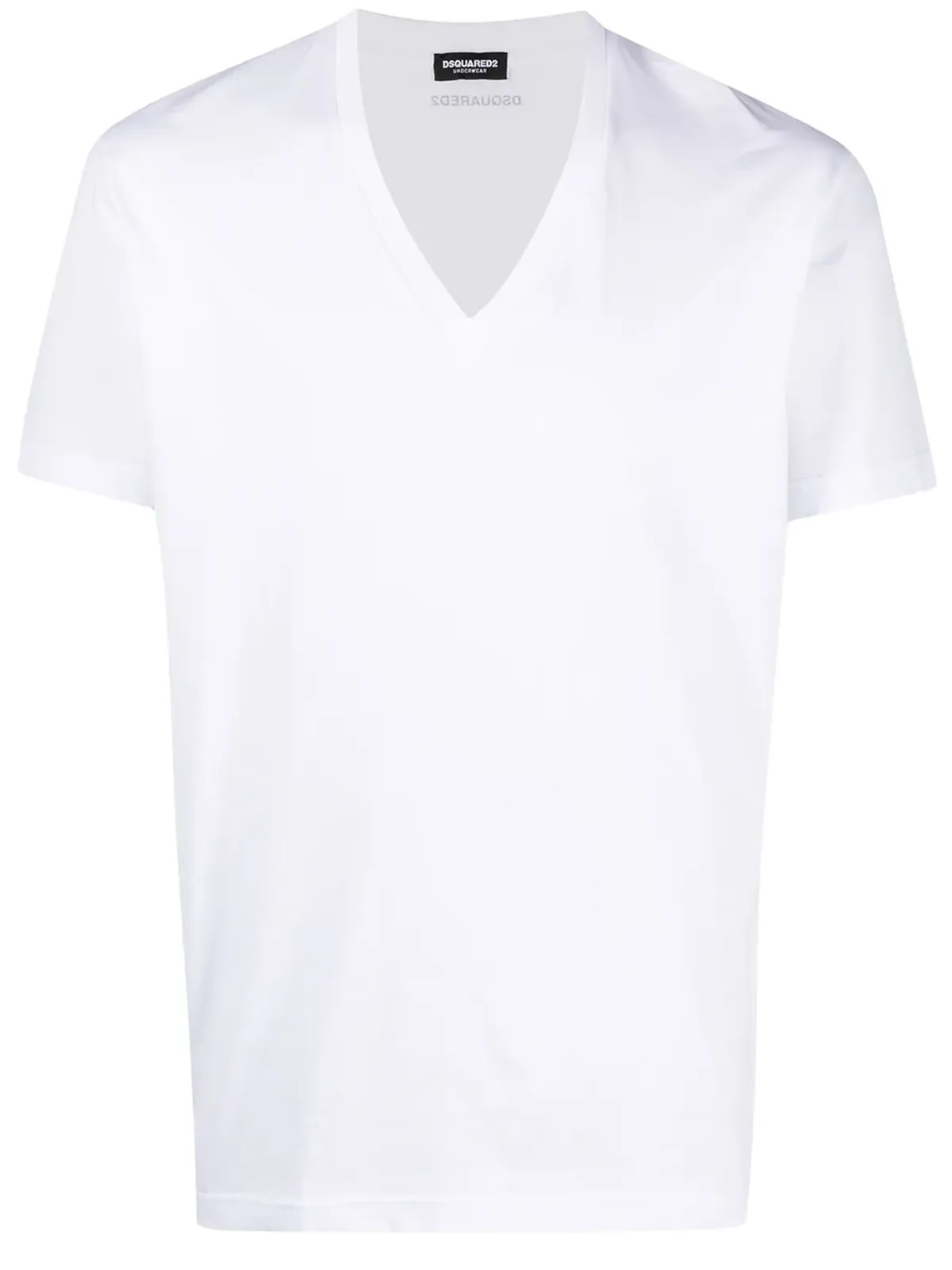 DSQUARED2 ロゴディテール Vネック Tシャツ - 画像2