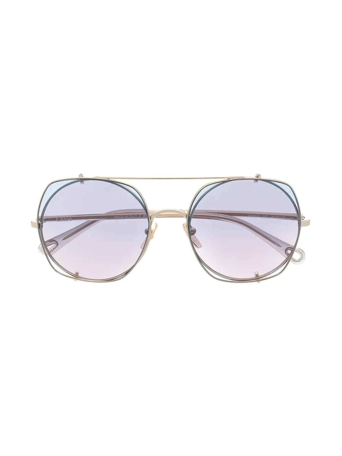 Chloé Eyewear デミ コンバーチブル グラデーション サングラス - Gold - 画像4