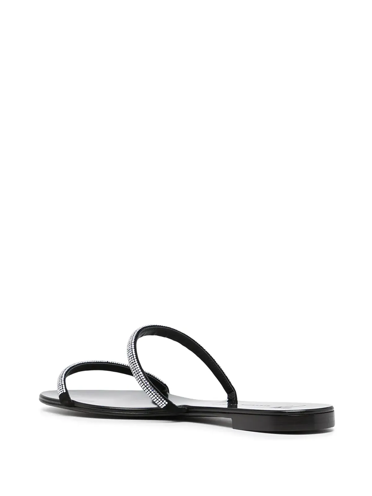 Giuseppe Zanotti Croisette クリスタル装飾サンダル ブラック - 画像3