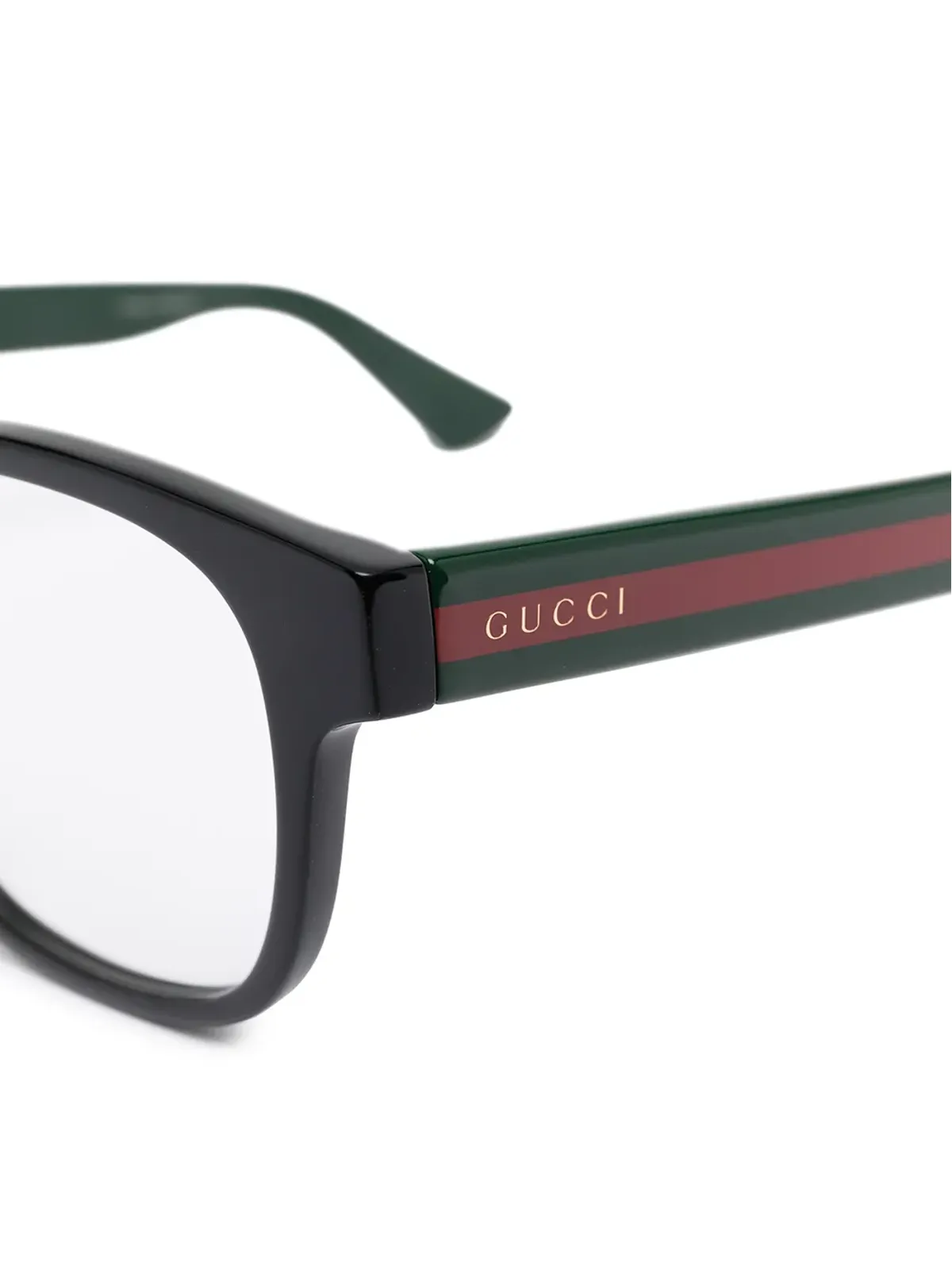 Gucci Eyewear スクエアフレーム ロゴディテール メガネ - 画像3