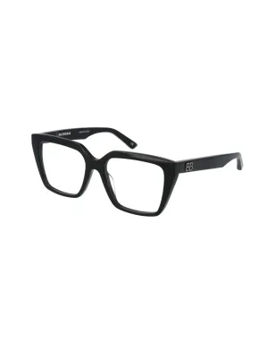 Balenciaga Eyewear スクエアフレーム ロゴディテール メガネ - ブラック - サムネイル2