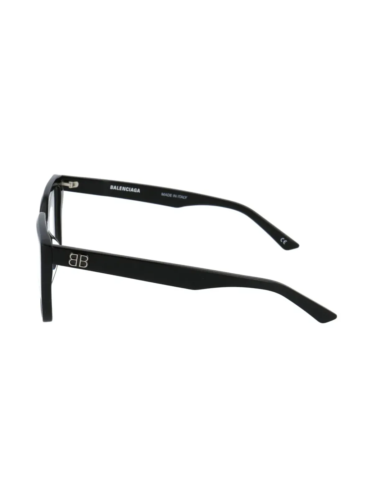 Balenciaga Eyewear スクエアフレーム ロゴディテール メガネ - ブラック - 画像3