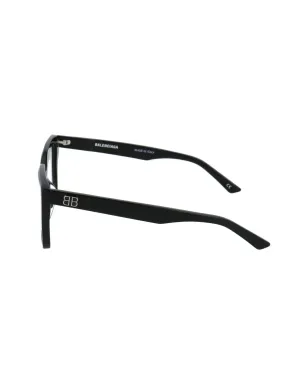 Balenciaga Eyewear スクエアフレーム ロゴディテール メガネ - ブラック - サムネイル3