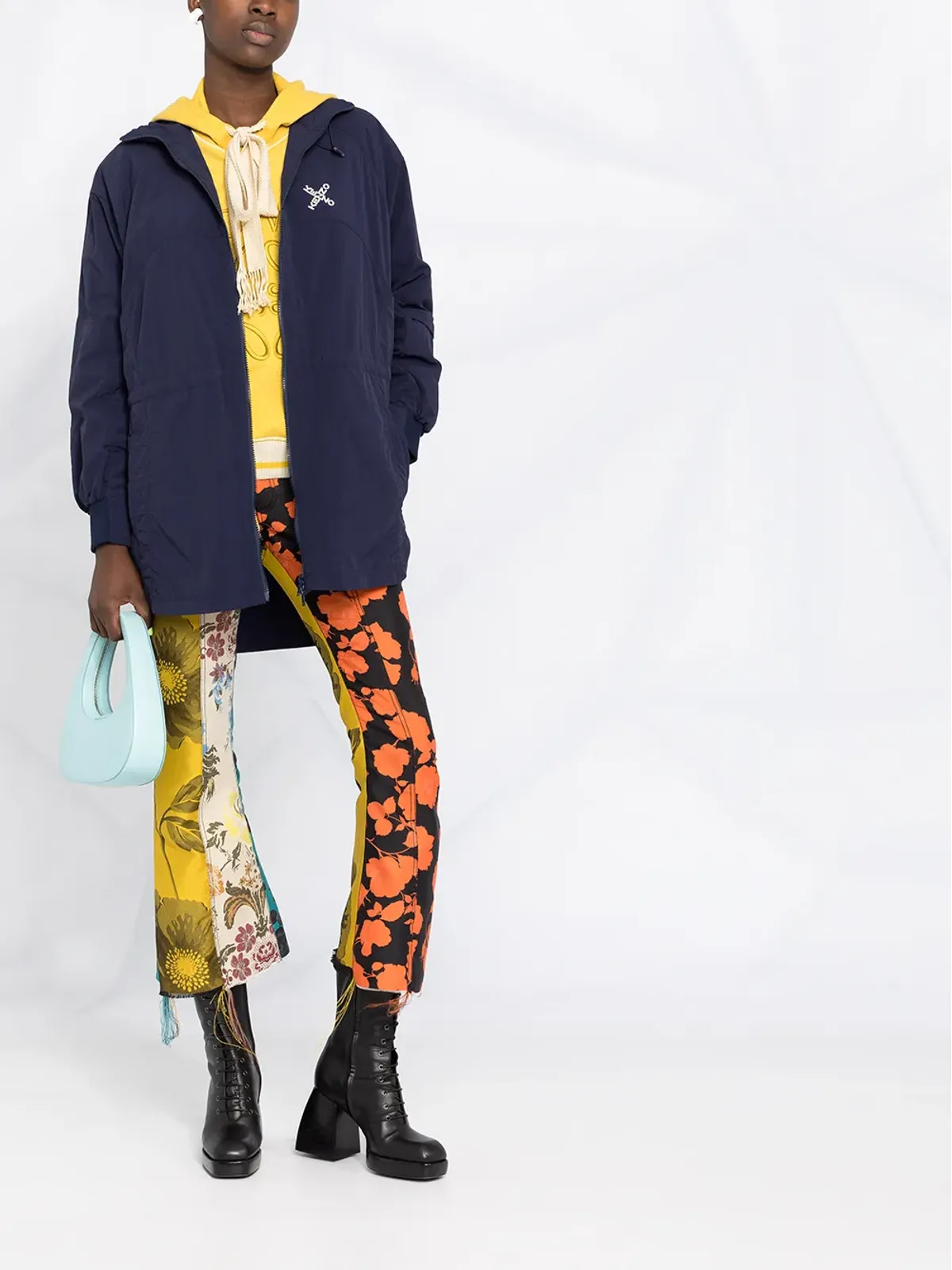 Kenzo フード付きパーカ ブルー - 画像2