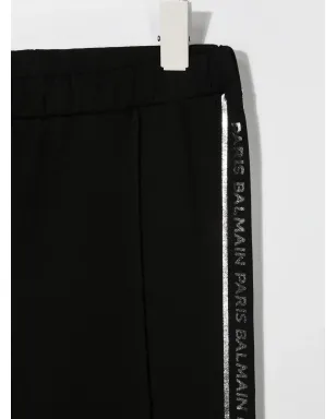 Balmain Kids ロゴテープ トラックパンツ - サムネイル3