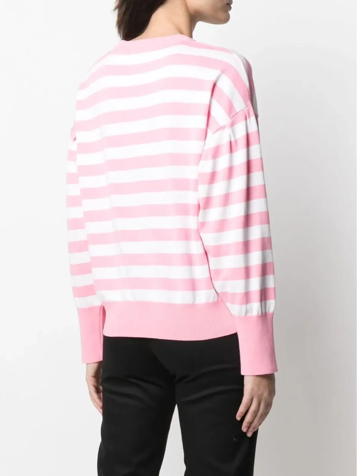 Love Moschino ストライプ柄 ロゴプリント スウェットシャツ - 画像4