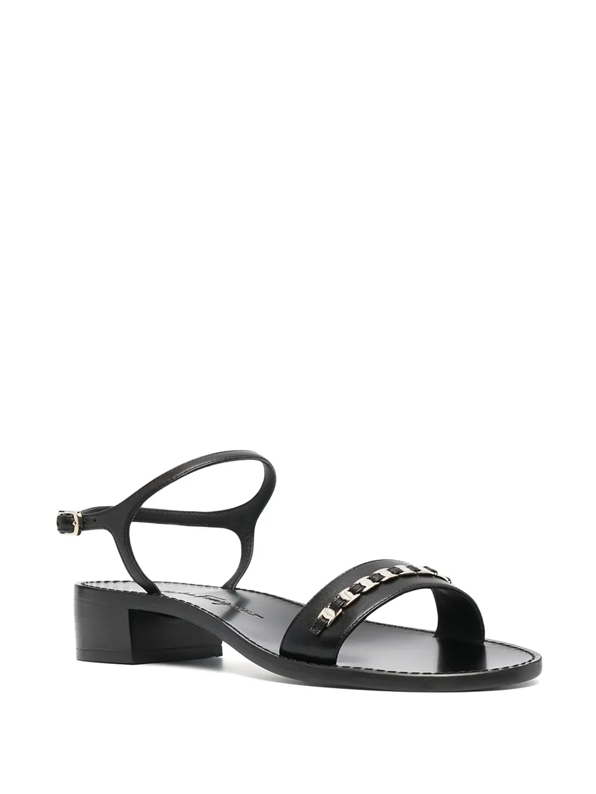 Ferragamo tiny Vara bow appliqué trim sandals - Black - 画像2