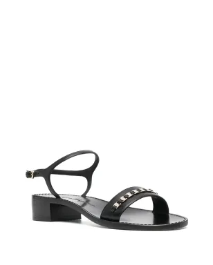 Ferragamo tiny Vara bow appliqué trim sandals - Black - サムネイル2