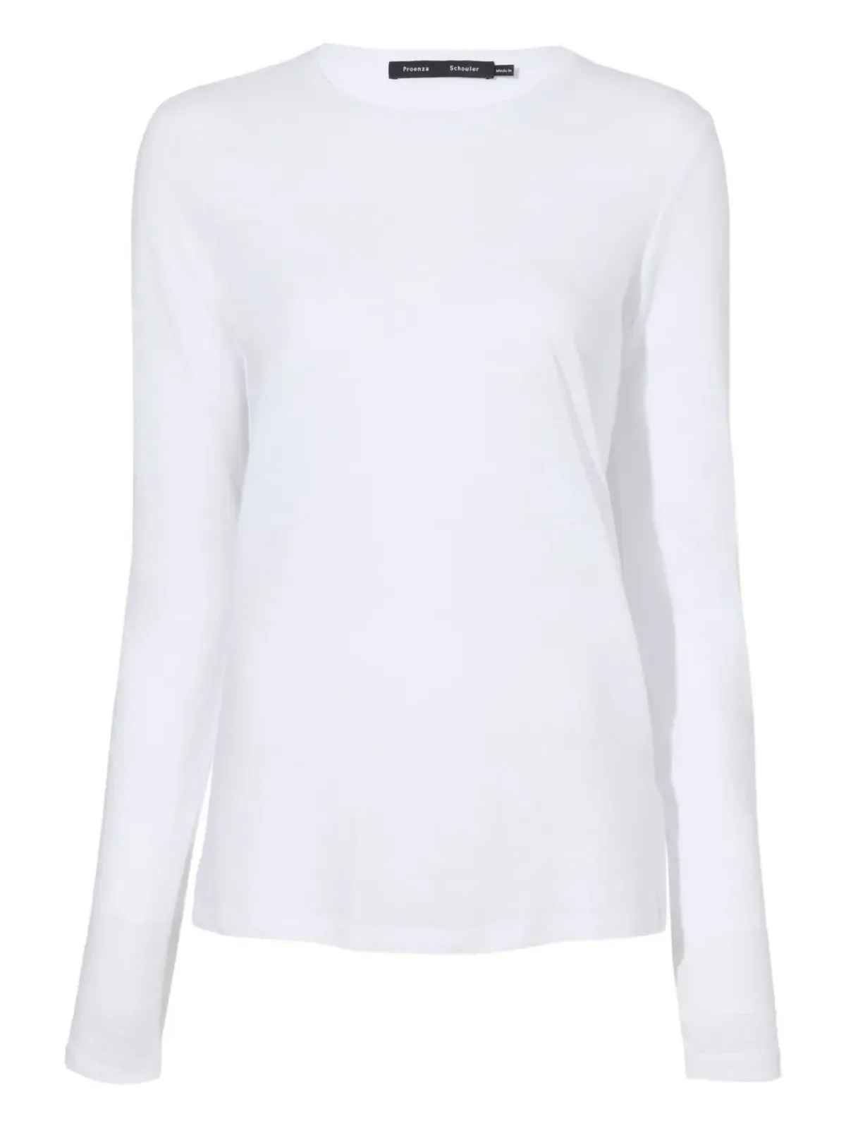 Proenza Schouler 長袖ジャージーTシャツ ホワイト - 画像1