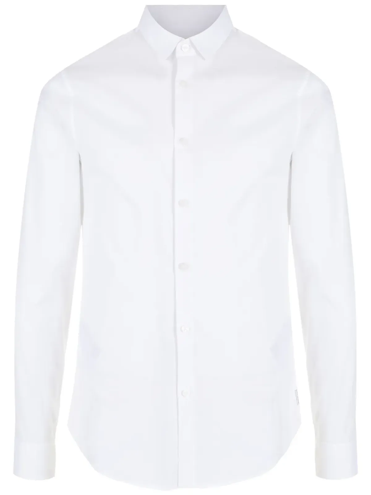 Armani Exchange 長袖コットンシャツ - White - 画像1