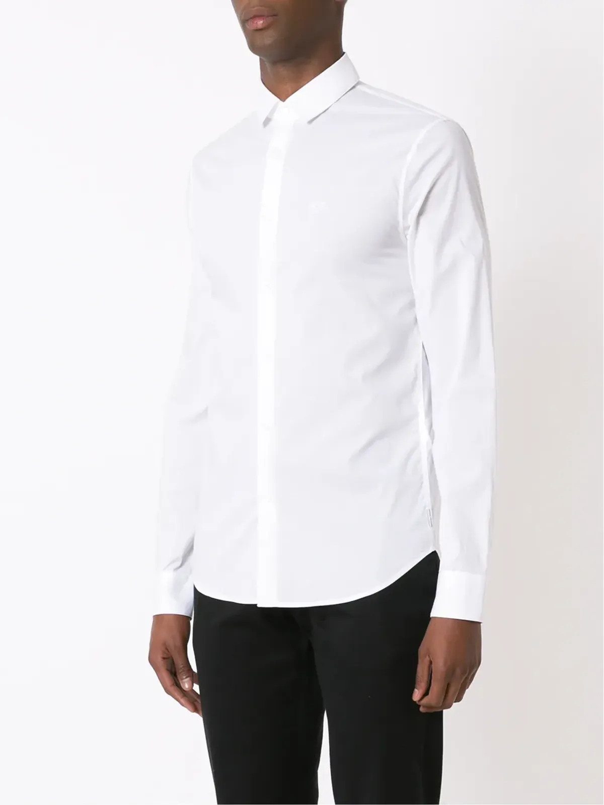 Armani Exchange 長袖コットンシャツ - White - 画像3