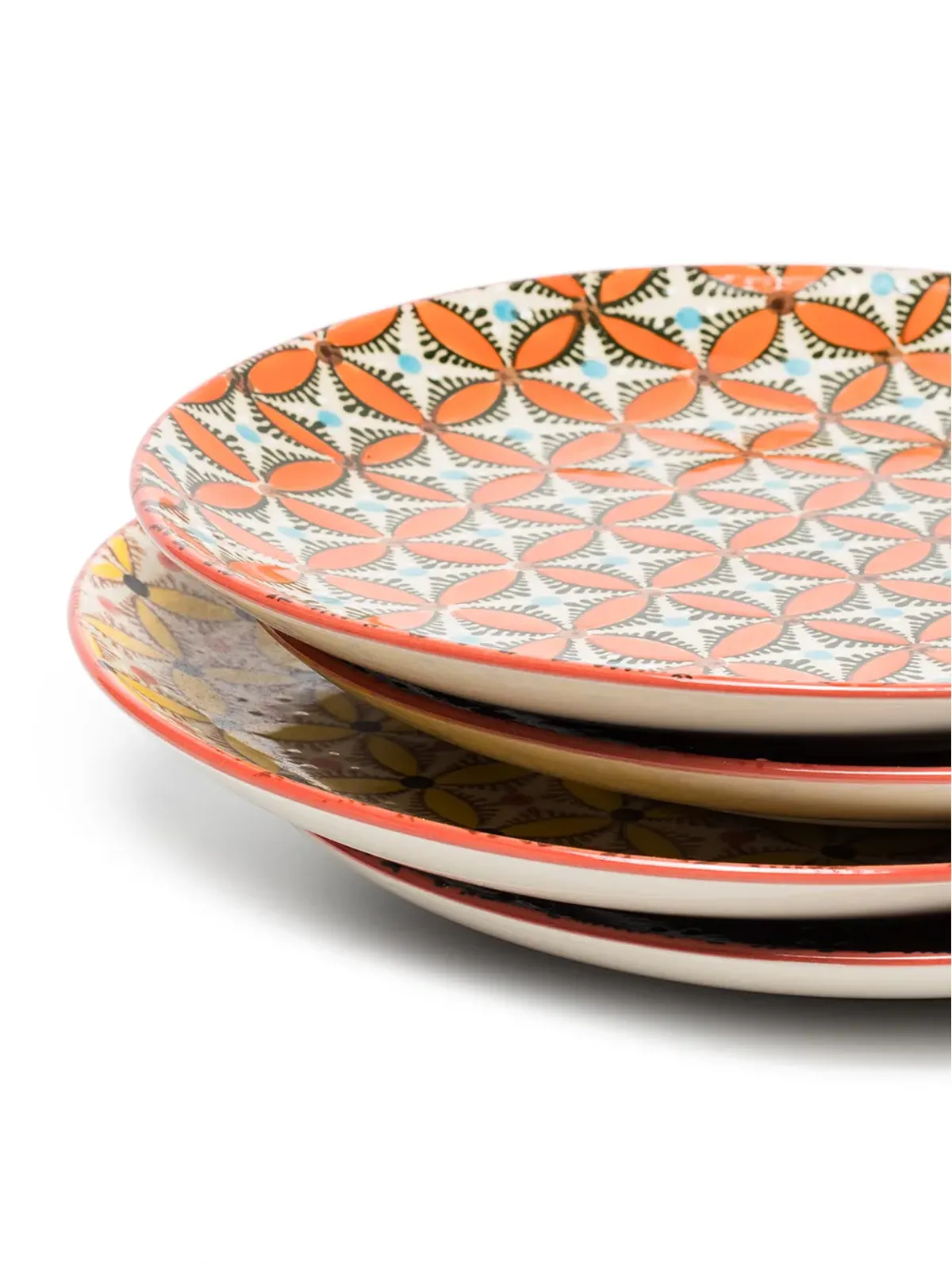 POLSPOTTEN Hippy dinner plate set - Red - 画像2