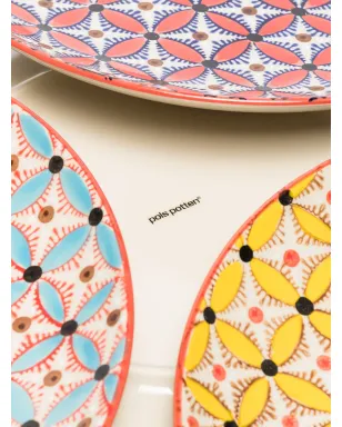 POLSPOTTEN Hippy dinner plate set - Red - サムネイル3