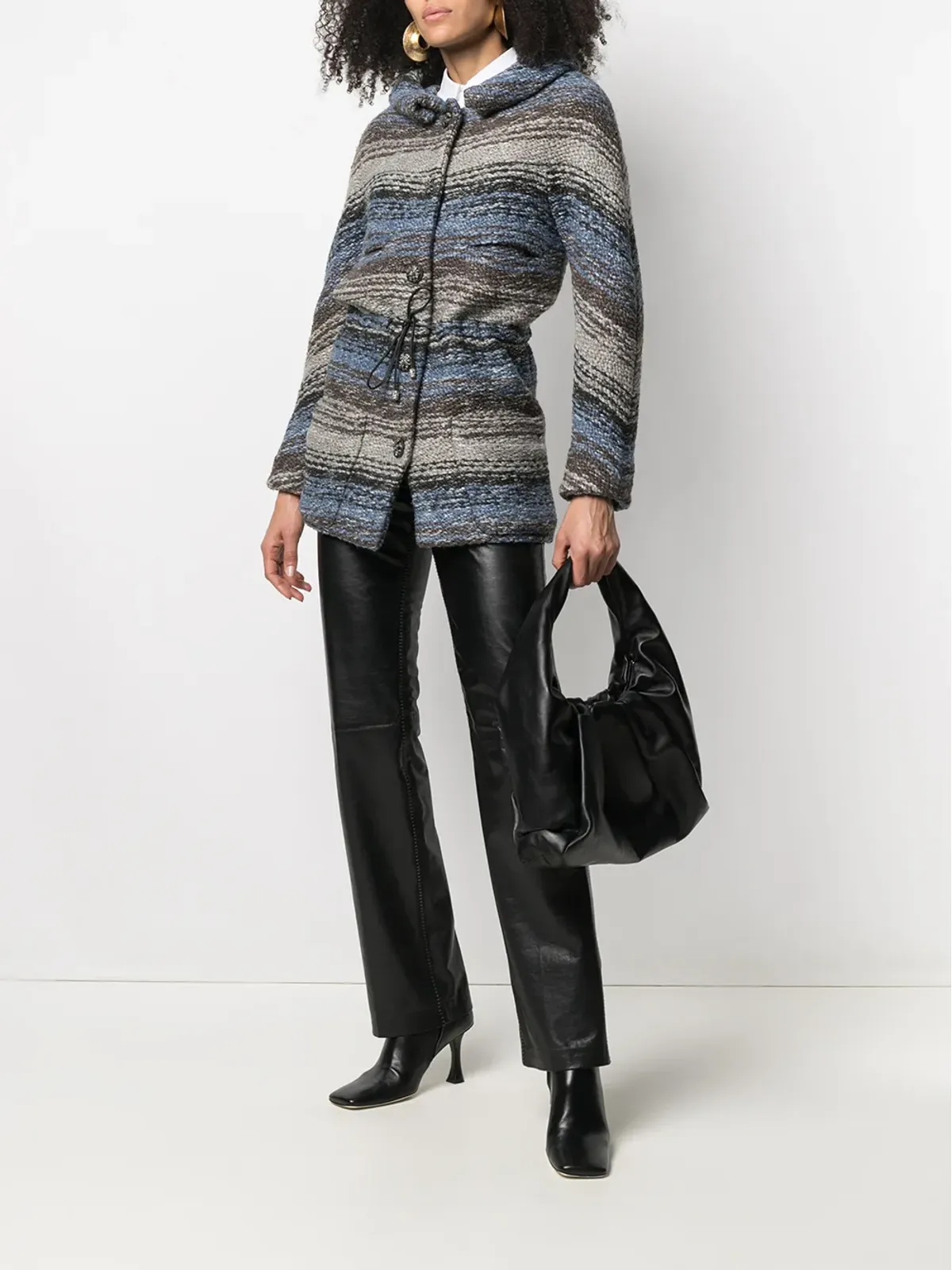 CHANEL Pre-Owned 2010年ストライプ織りジャケット - 画像2