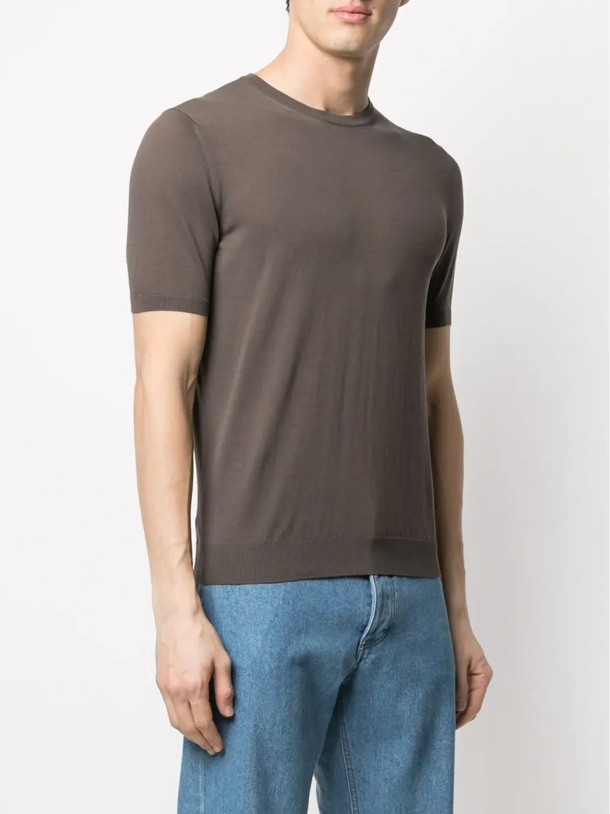 Malo ショートスリーブニットTシャツ - 画像3