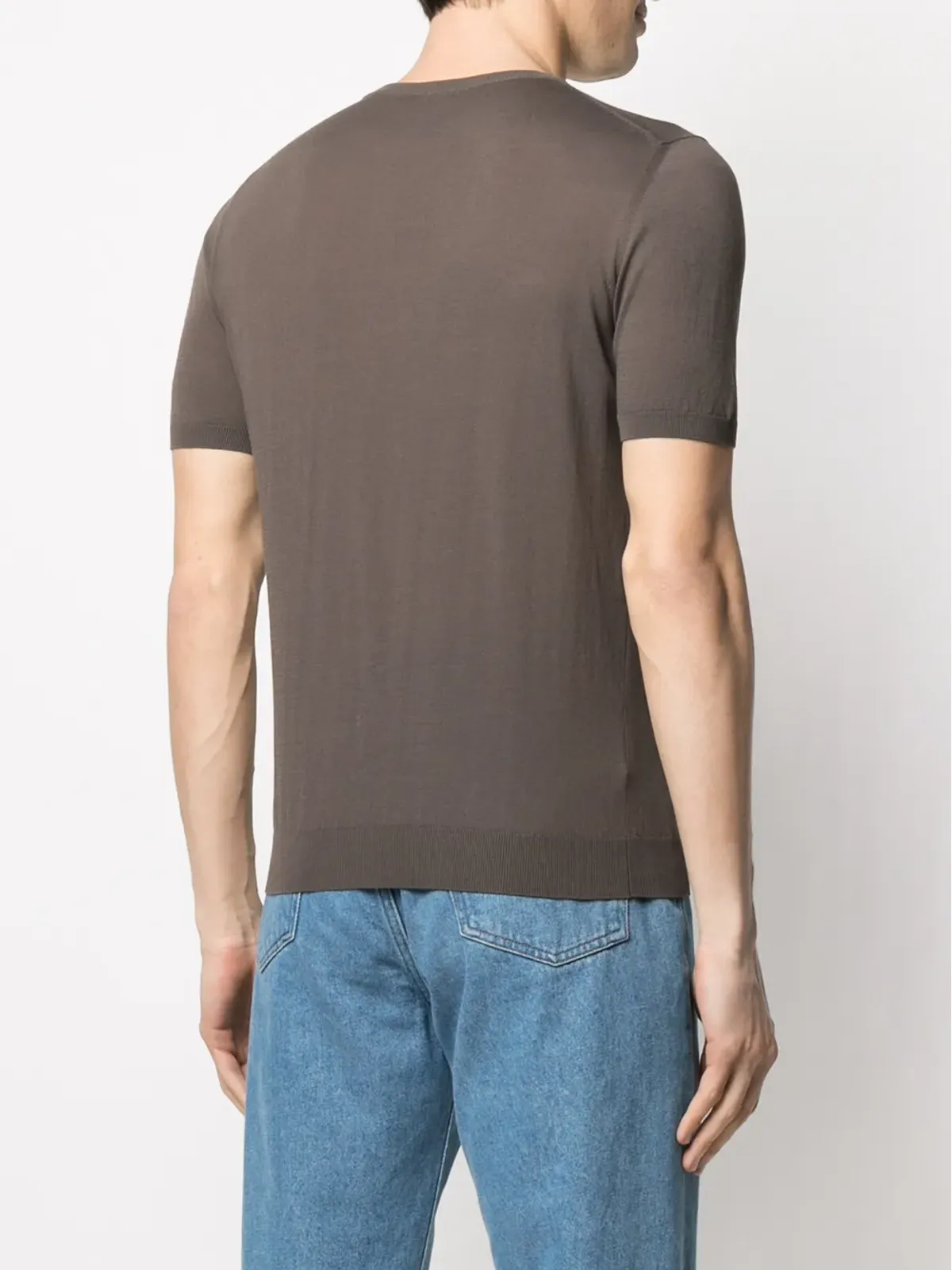 Malo ショートスリーブニットTシャツ - 画像4