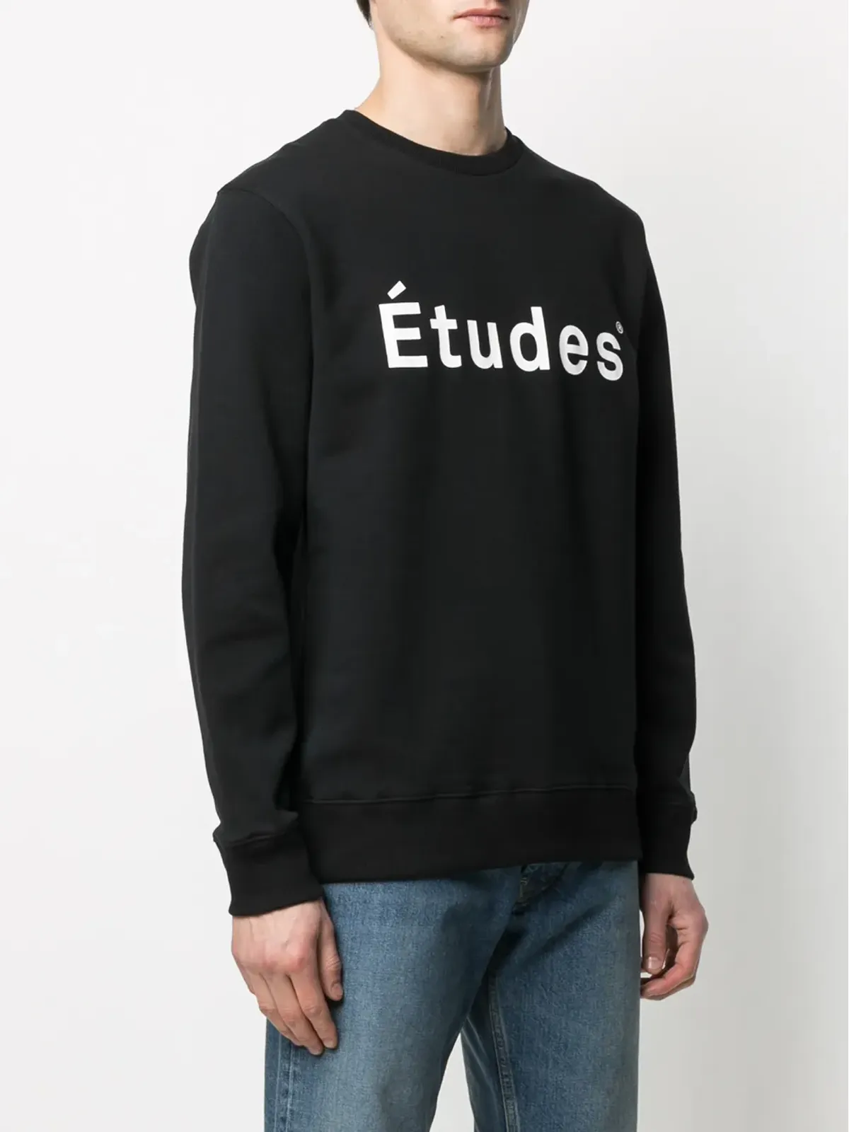 Études Studio ロゴプリントスウェットシャツ ブラック - 画像3