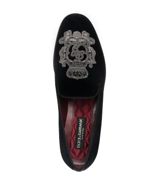 Dolce & Gabbana レオナルド刺繍スリッパ - サムネイル4