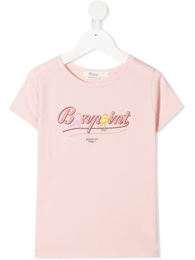 Bonpoint Bonpoint ロゴプリント半袖Tシャツの商品画像
