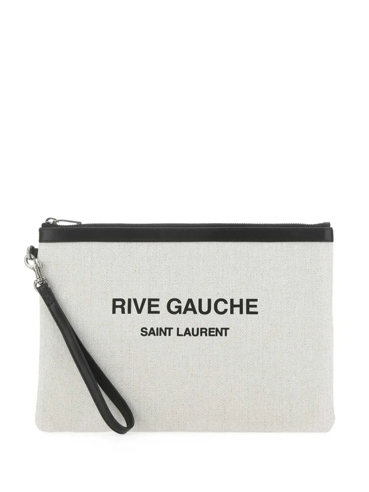 Saint Laurent ロゴプリント クラッチ - 画像1
