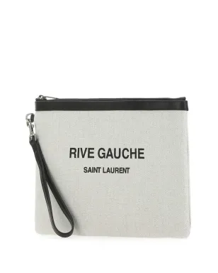 Saint Laurent ロゴプリント クラッチ - サムネイル3