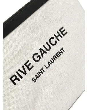 Saint Laurent ロゴプリント クラッチ - サムネイル4