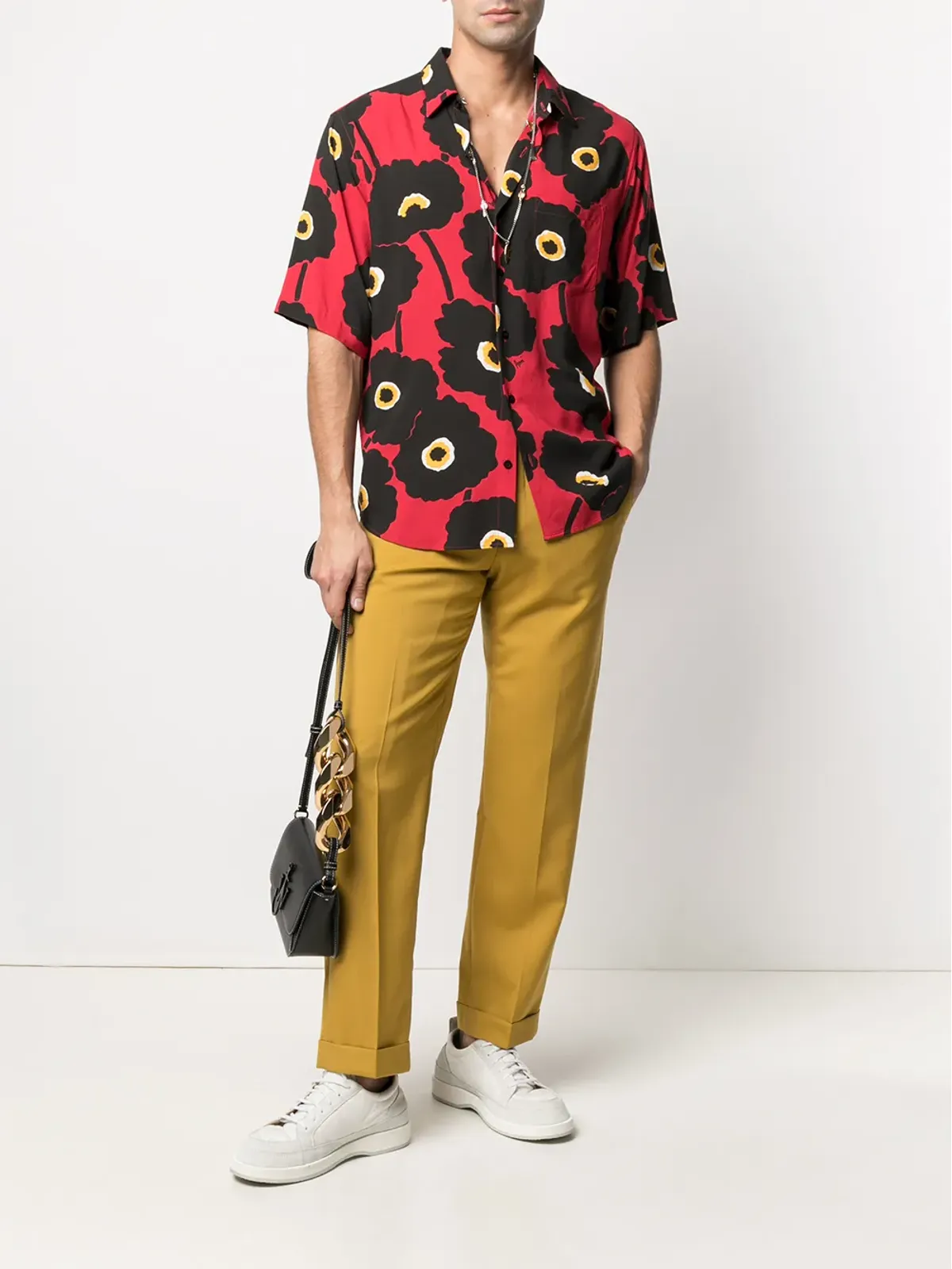 Marni ハイライズ チノパンツ - 画像2