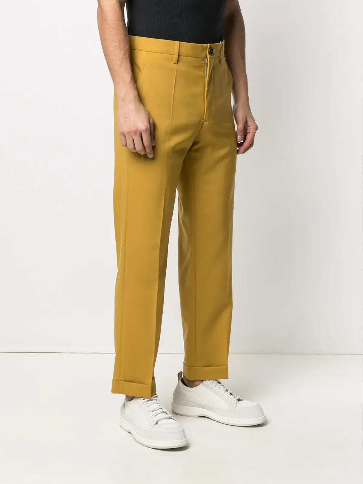 Marni ハイライズ チノパンツ - 画像3