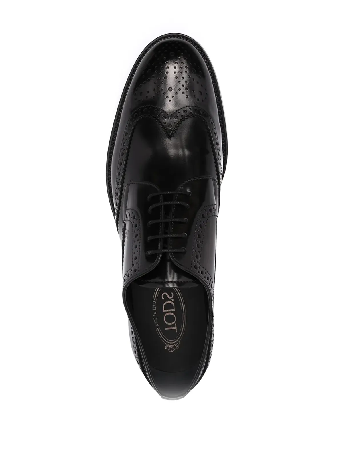 Tod's レザー レースアップ ブローグ - 画像4