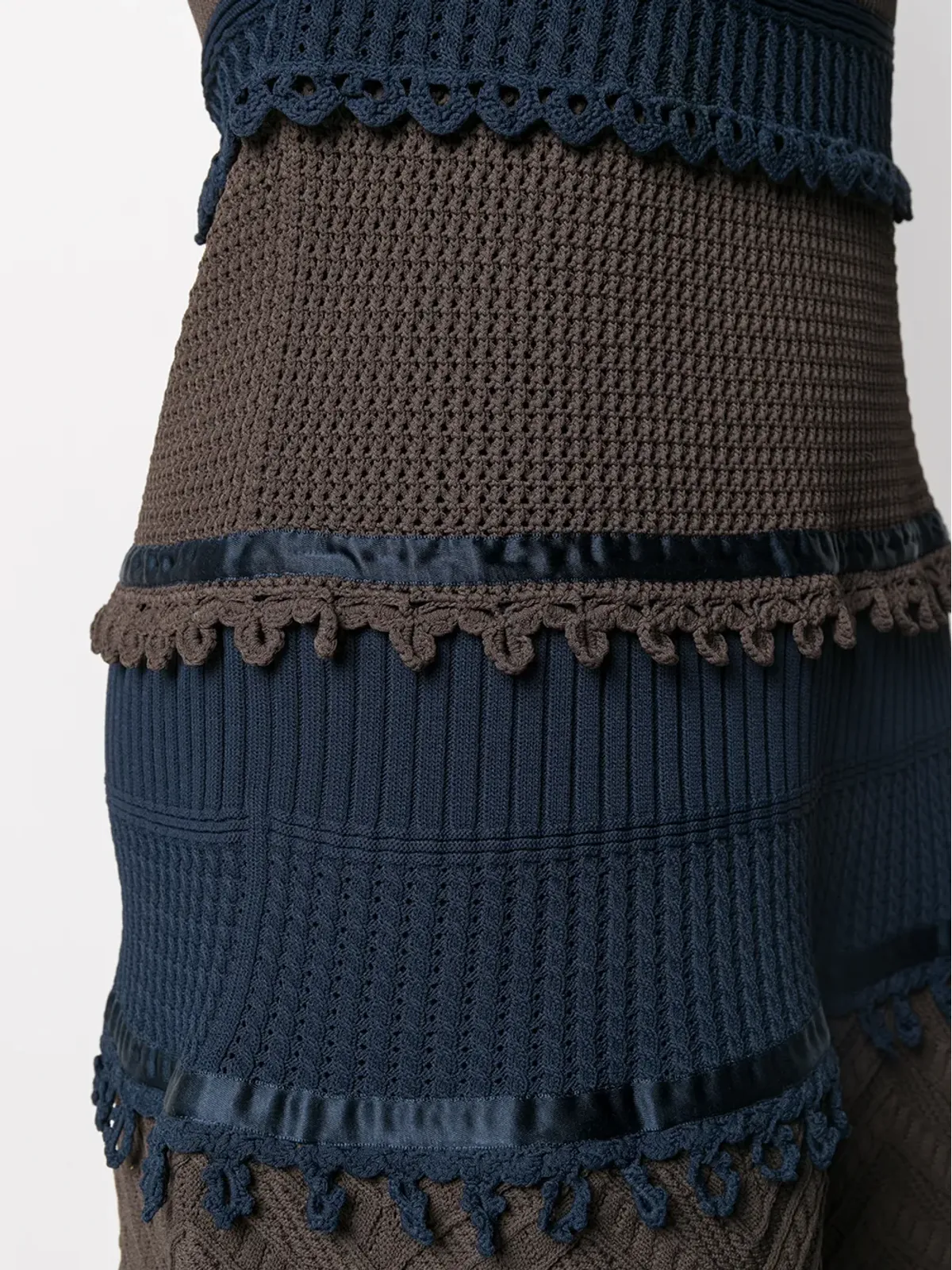 CHANEL Pre-Owned クロシェ編みニットドレス - 画像5