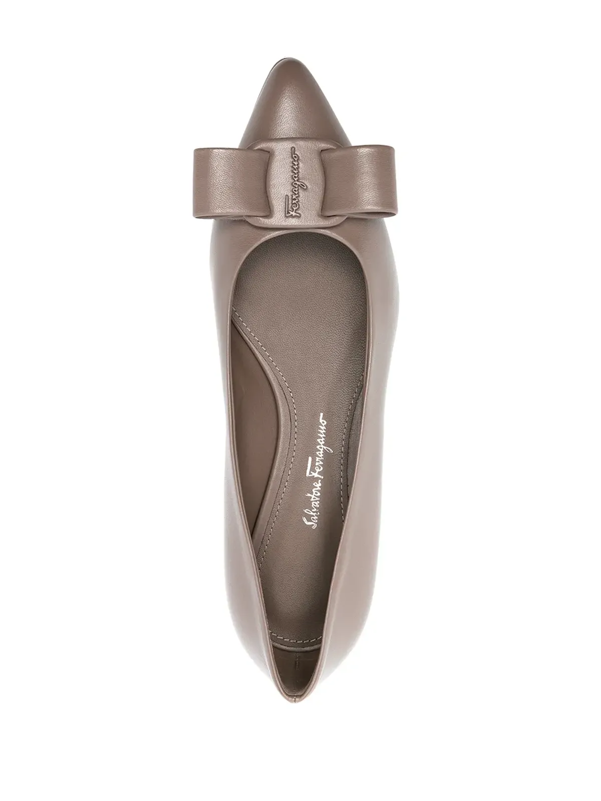 Ferragamo Viva ポインテッドトゥフラット - 画像4