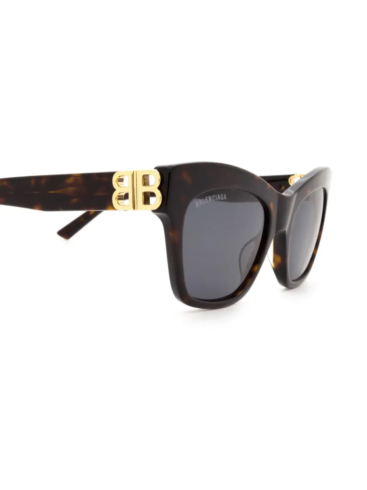 Balenciaga Eyewear べっ甲調の猫目フレームサングラス - 画像3
