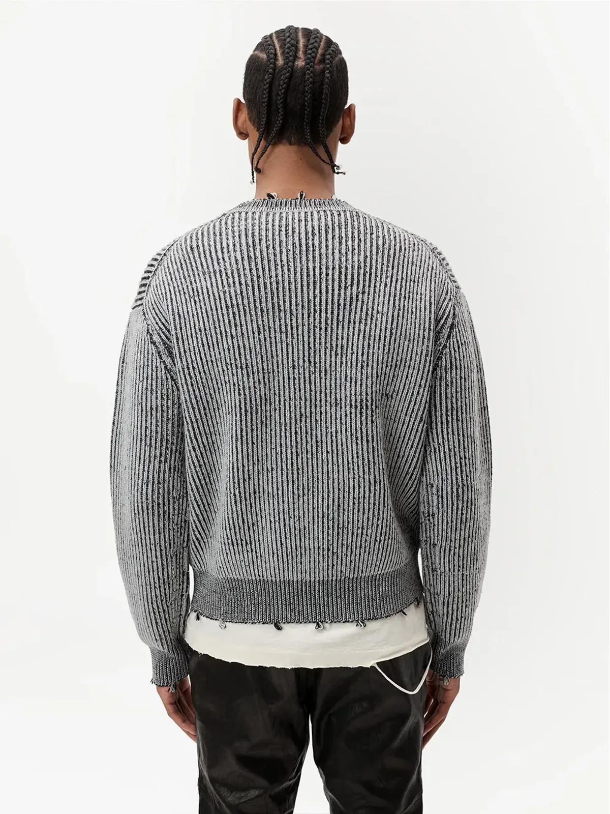 John Elliott リブ編みクルーネックジャンパー - 画像4