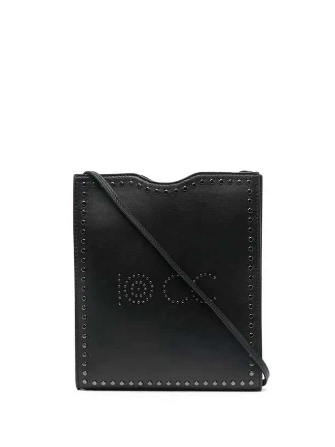 10 CORSO COMO 10 CORSO COMO ロゴスタッズ付きレザーショルダーバッグ - ブラックの商品画像