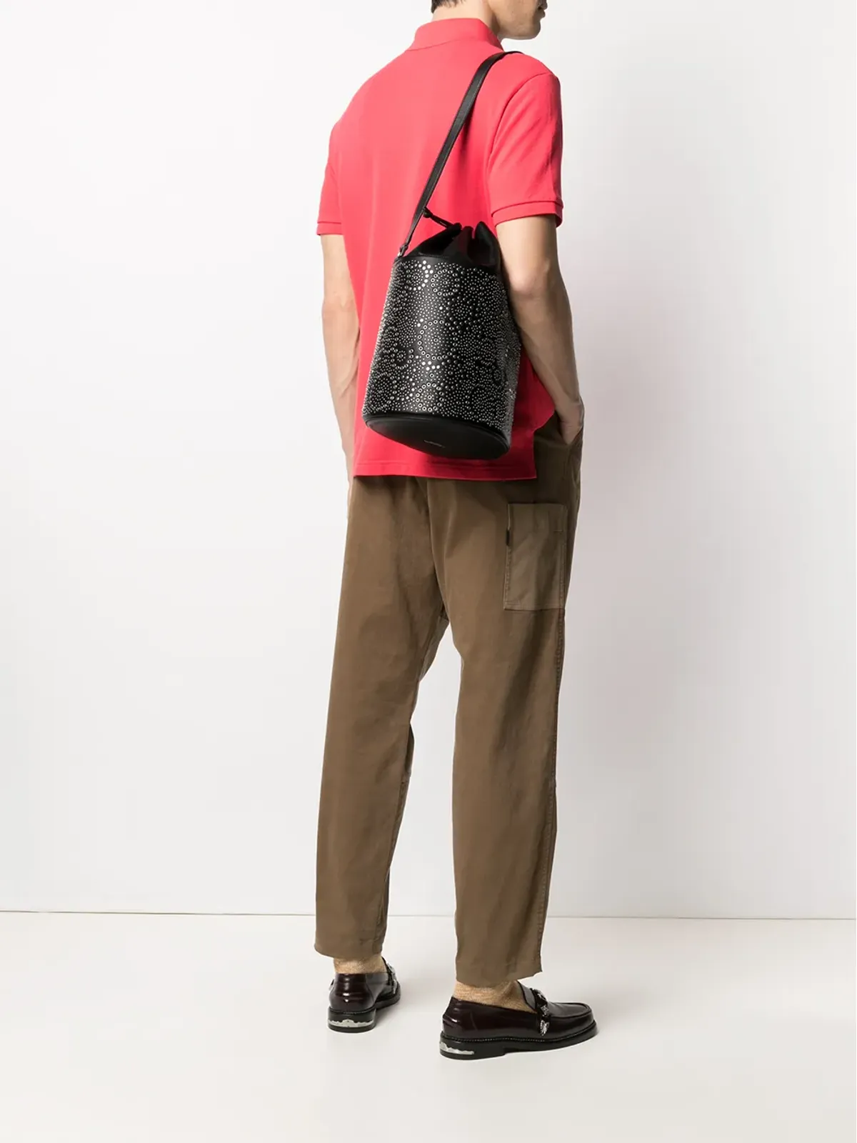 10 CORSO COMO Canopusスタッズ付きバケットバッグ - Black - 画像2
