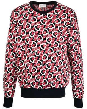 Moncler ジャカードロゴ クルーネック セーター - サムネイル1
