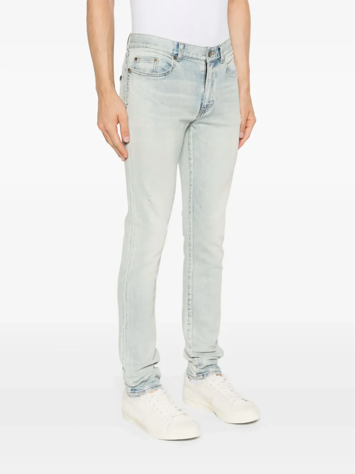 Saint Laurent ダメージ加工ジーンズ - 画像3
