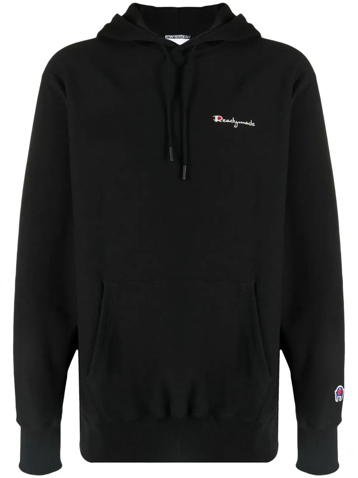 Readymade embroidered hoodie - Black - 画像1