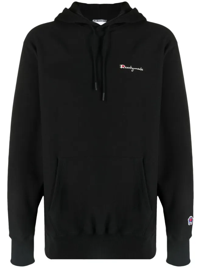 Readymade Readymade embroidered hoodie - Blackの商品画像