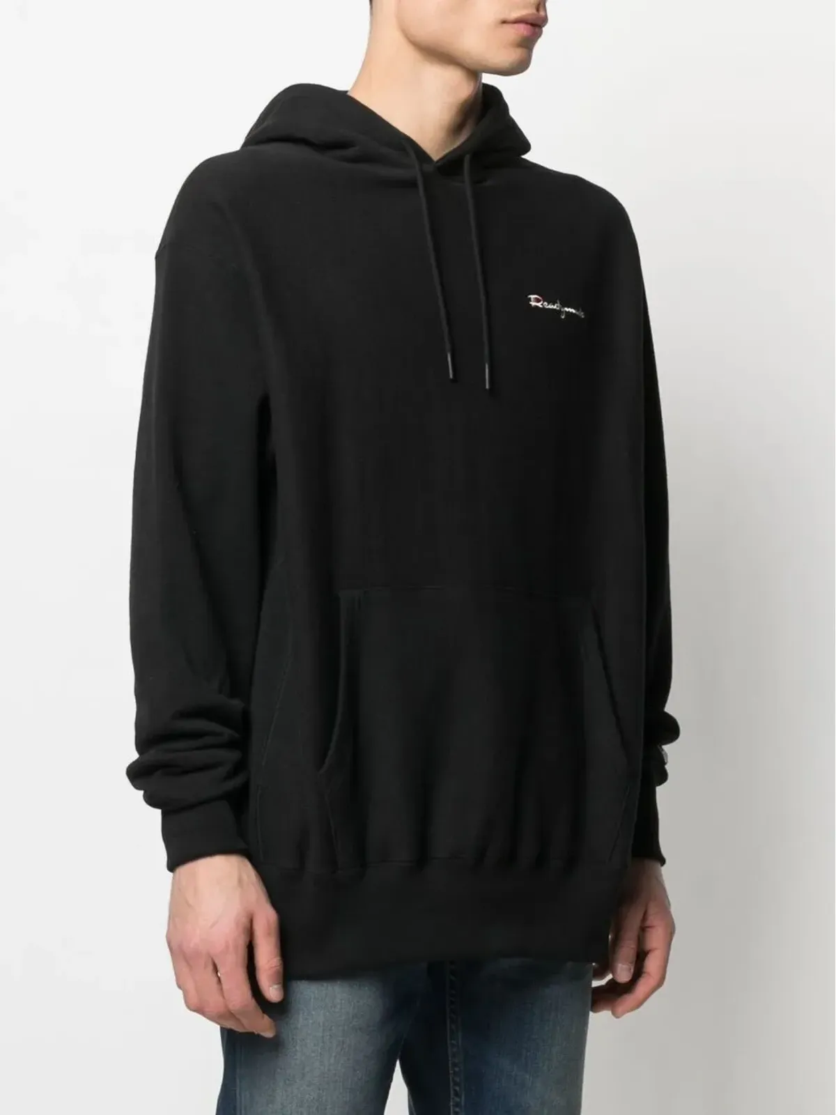 Readymade embroidered hoodie - Black - 画像4