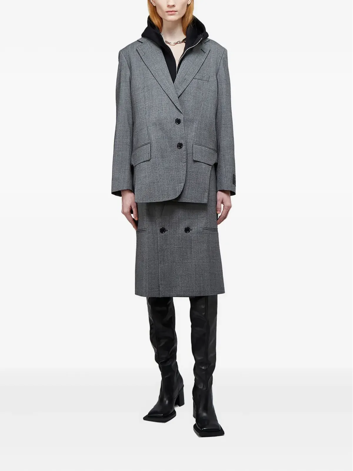VETEMENTS ダブルブレスト ポケットスカート - 画像2