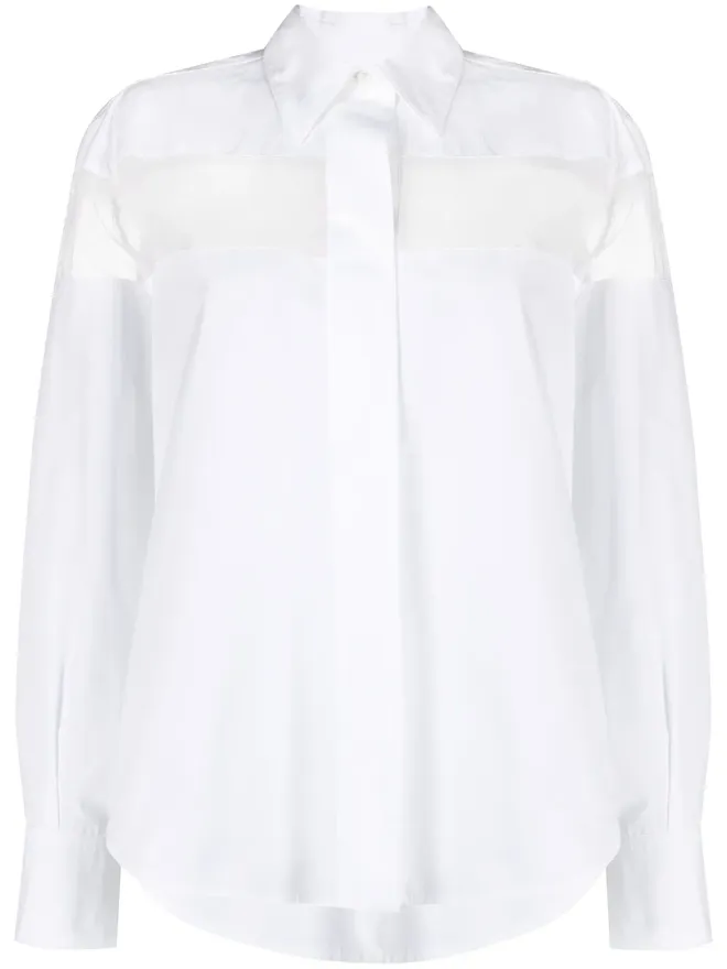 Valentino Garavani Valentino Garavani シアーパネル ロングスリーブシャツの商品画像