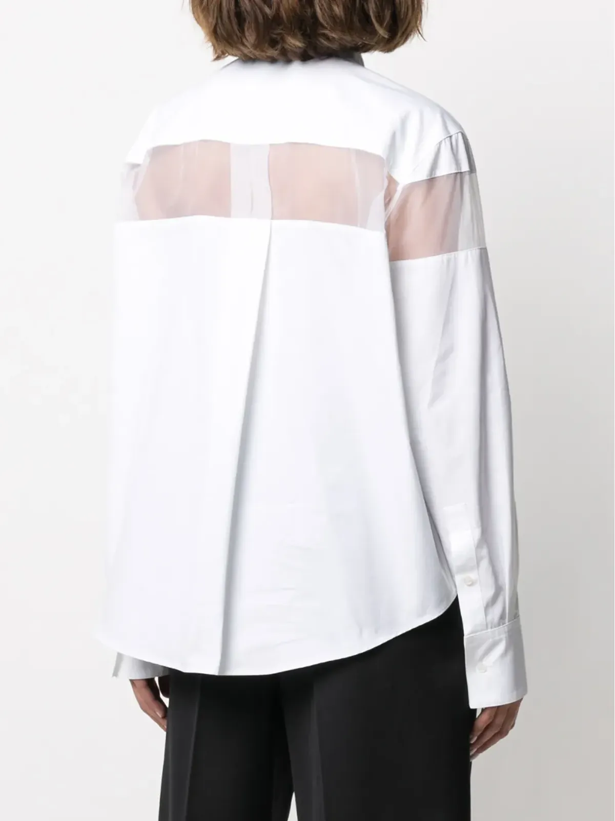Valentino Garavani シアーパネル ロングスリーブシャツ - 画像4