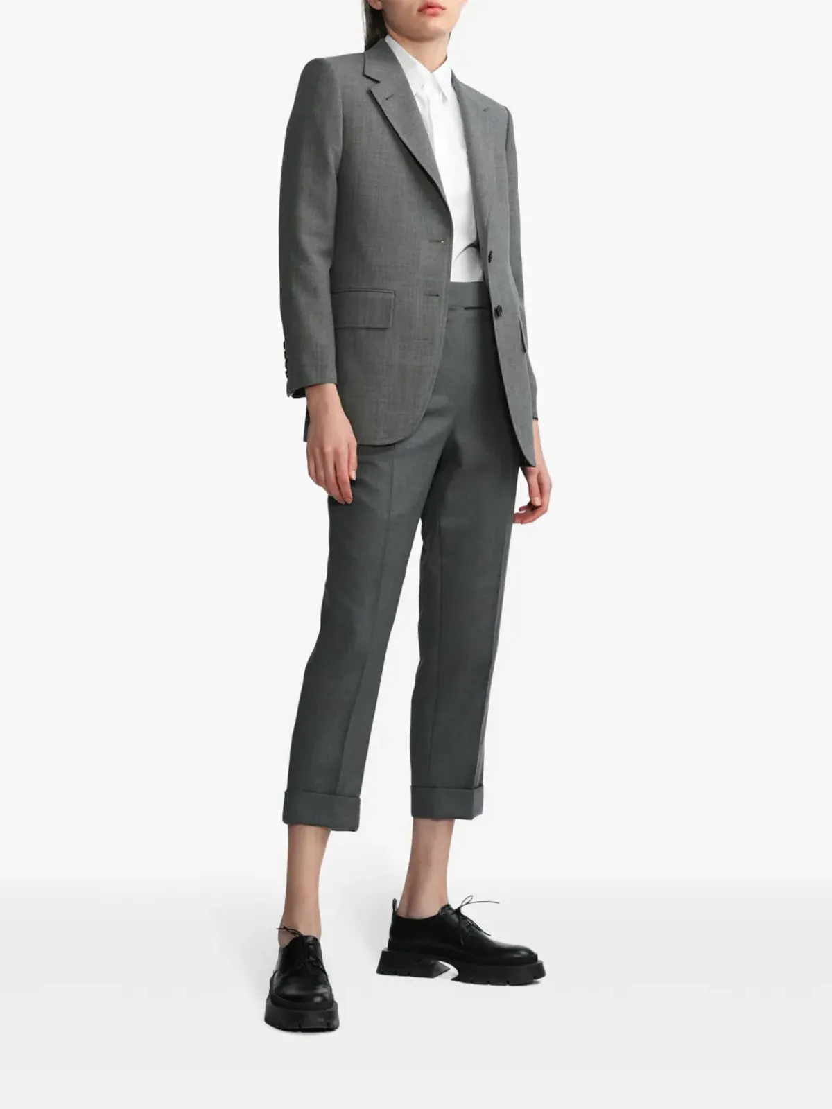 Thom Browne ストレートレッグパンツ - グレー - 画像2