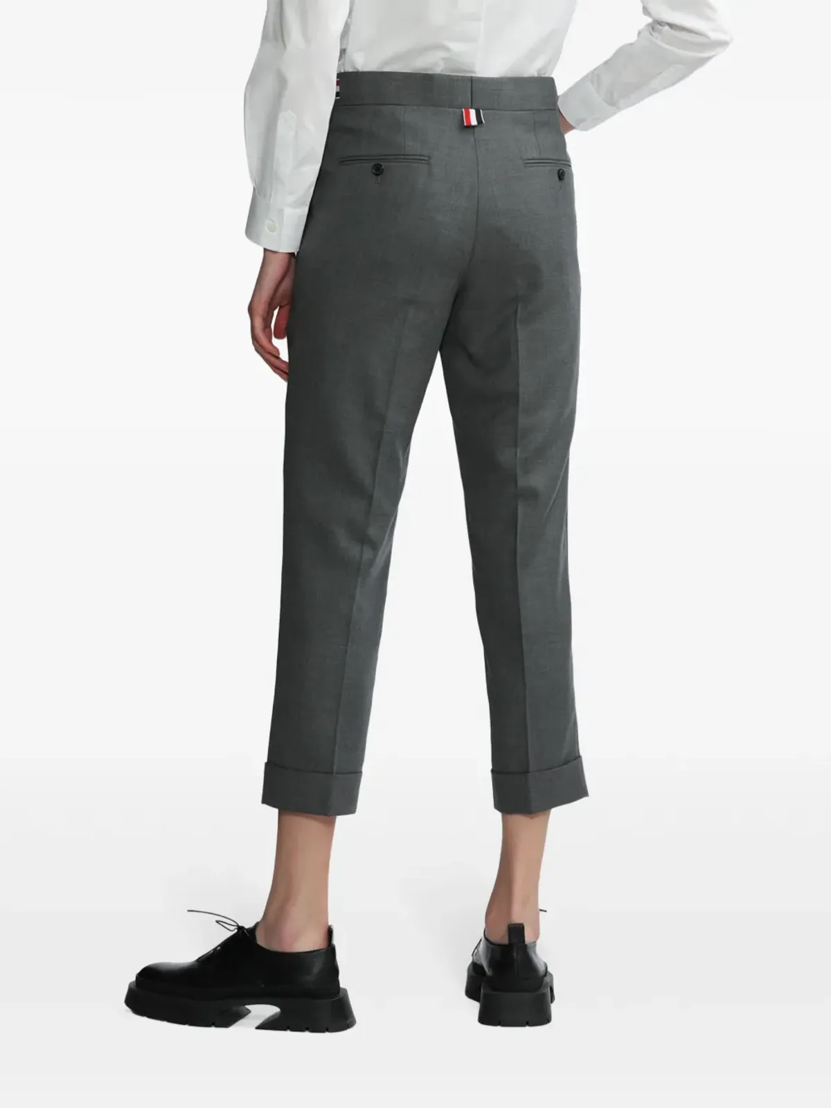 Thom Browne ストレートレッグパンツ - グレー - 画像4