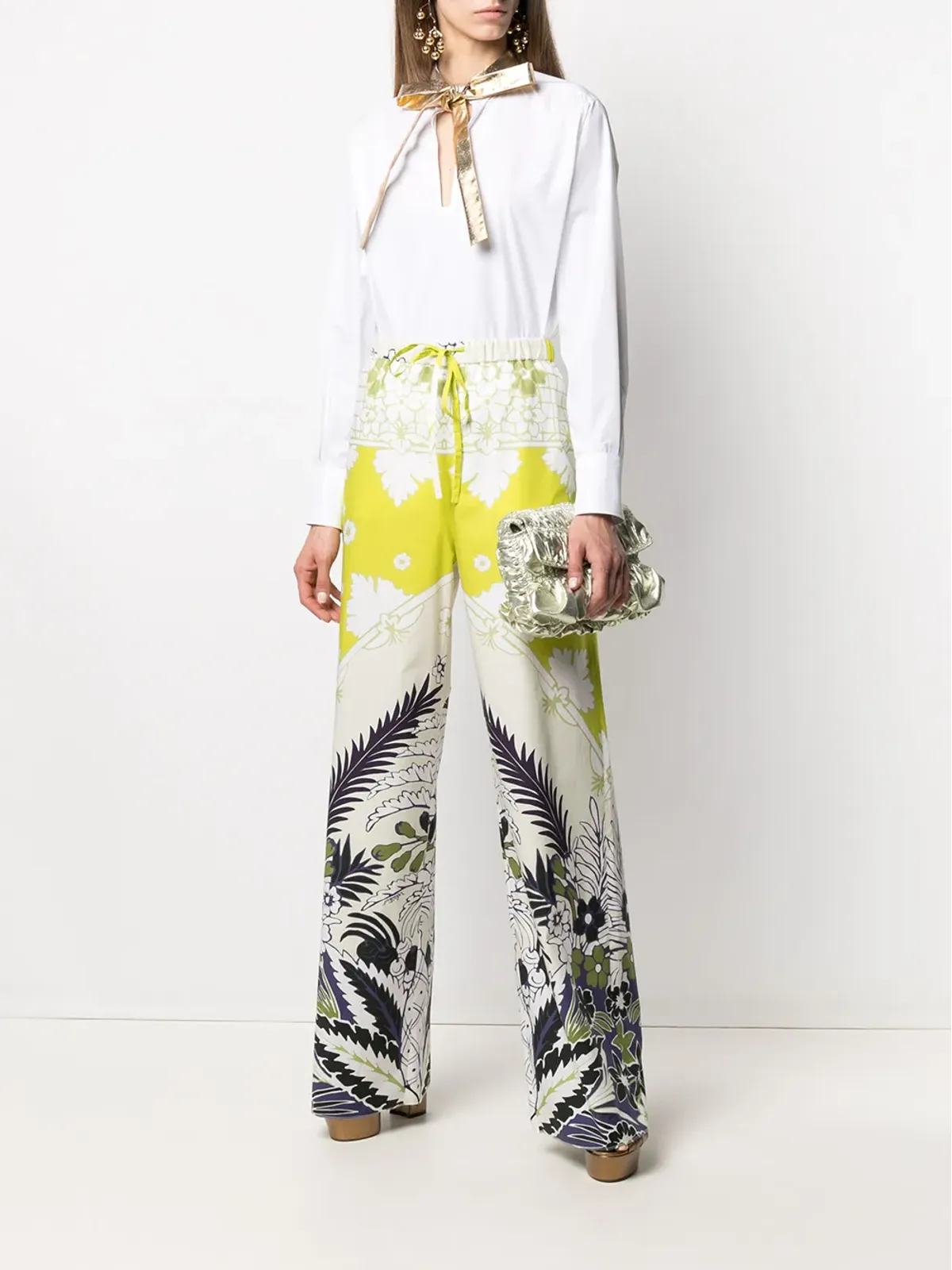 Valentino Garavani 花柄プリントパンツ - 画像2