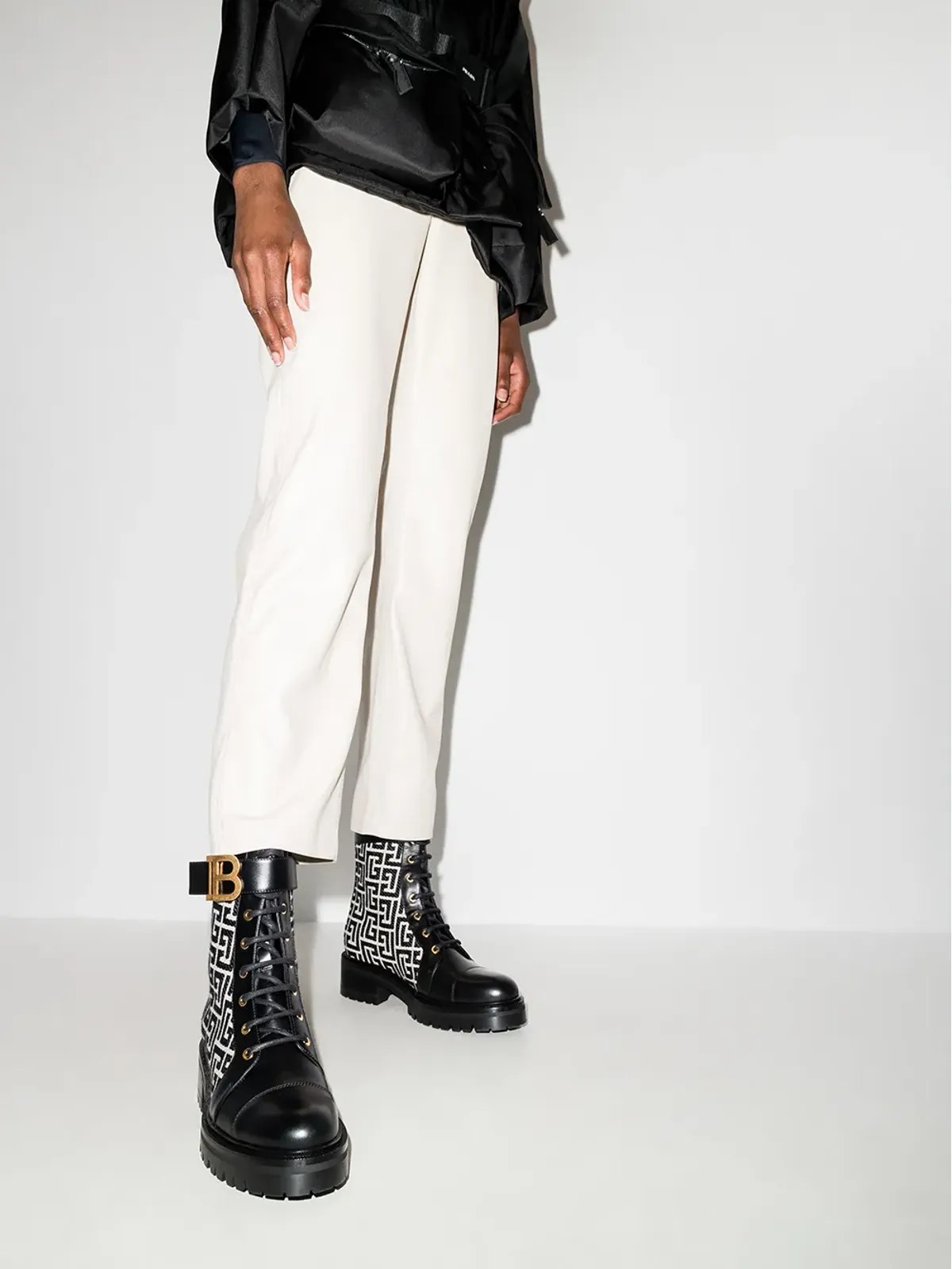 Balmain Ranger Romy モノグラム ブーツ - 画像3