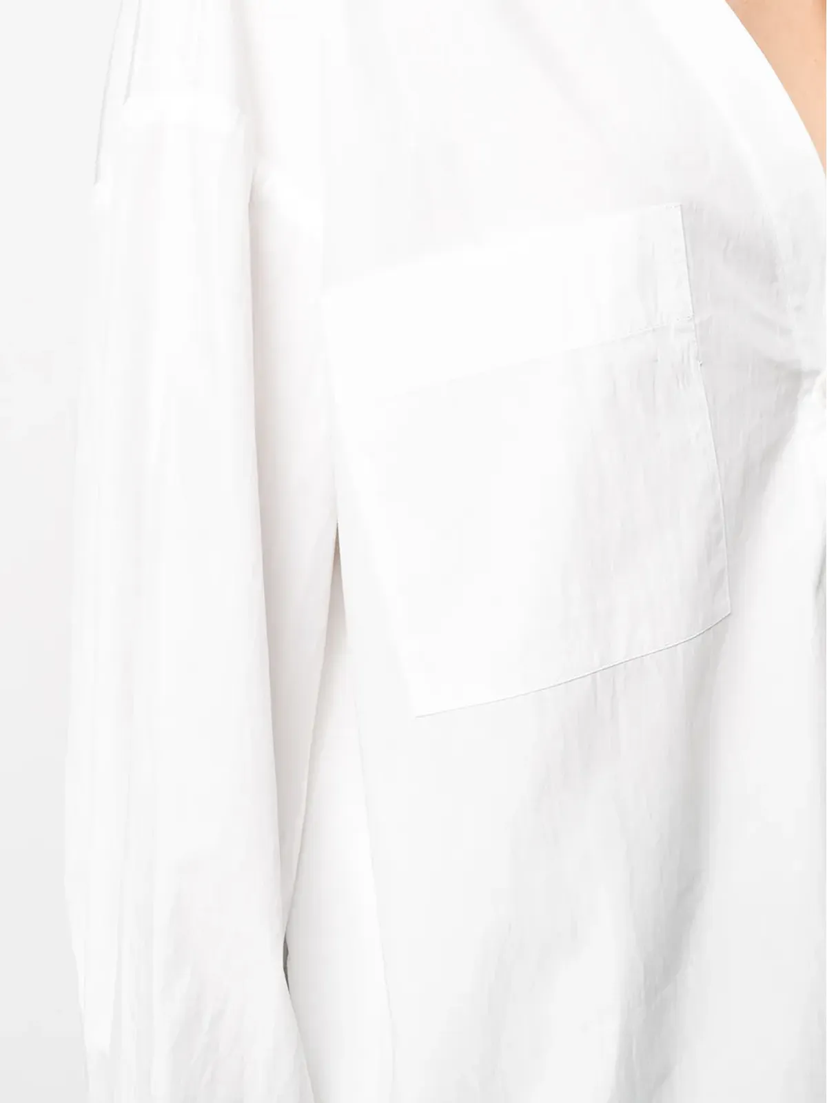 Co v-neck relaxed shirt - White - 画像5
