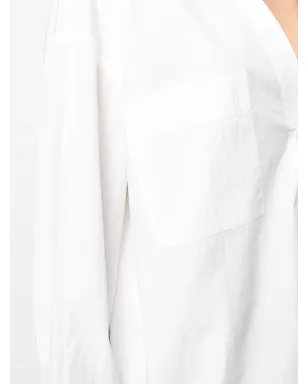 Co v-neck relaxed shirt - White - サムネイル5
