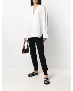 Co v-neck relaxed shirt - White - サムネイル2